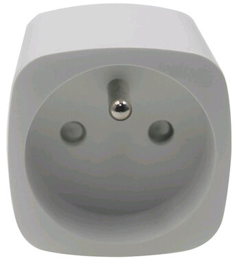 iQtech SmartLife WS024 biela / Šikovný zásuvkový adaptér / Wi-Fi / 1x zásuvka 16A (F)