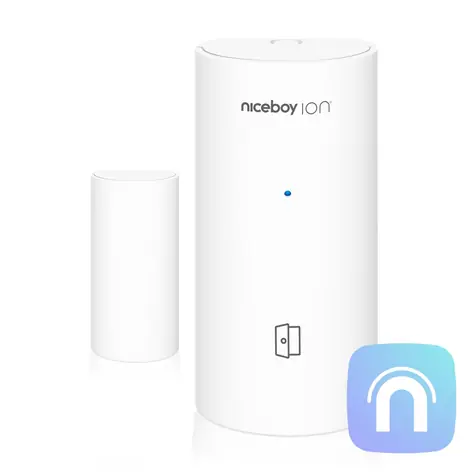 Niceboy ION ORBIS Window &amp; Door Sensor biela / Detektor otvorenia dverí a okien / ZigBee / Bluetooth / MESH