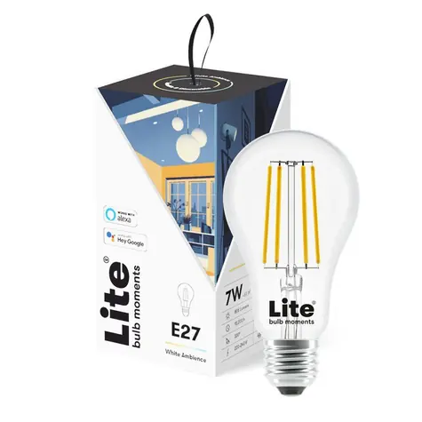 Lite bulb Moments Múdra žiarovka - E27 / 6W / 2700-6500K / E27 / Google Home / Alexa