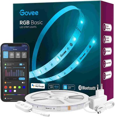 Govee H615A 5m / LED pásik / 24 W / 608 lm / BT / Wi-Fi / RGB 