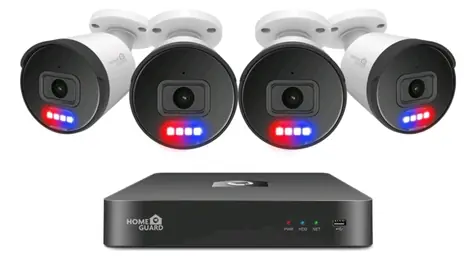 iGet HGNVK88504 / Kamerový systém / 4 kamery / UHD 4K / 8CH / IP66 / WAN / 8x LAN / HDMI / VGA