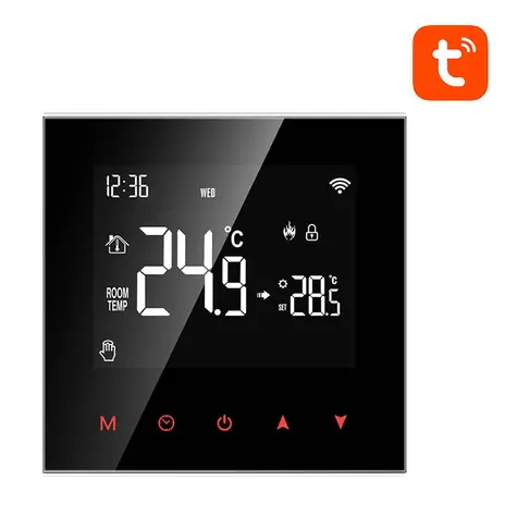 Avatto WT100-BH-3A biela / Chytrý termostat pre kotly / WiFi
