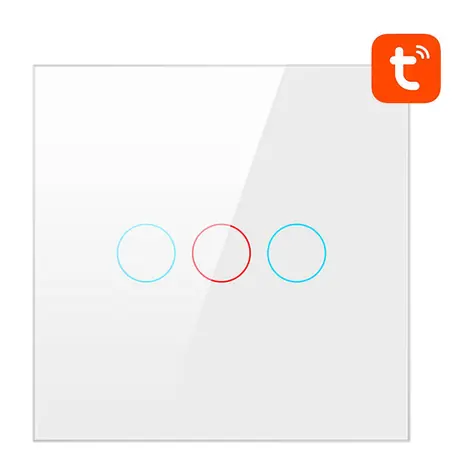 Avatto TS02-EU-W3 biela / Šikovný vypínač / 3 kanály / WiFi