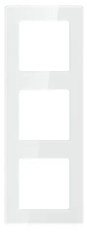 Avatto N-TS10-Frame-W3 biela / Rámček pre zásuvky a vypínače / 3 pozície