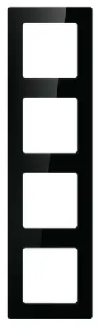Avatto N-TS10-Frame-B4 čierna / Rámček pre zásuvky a vypínače / 4 pozície