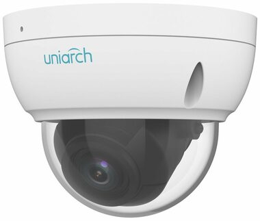Uniarch IPC-D314-APKZ biela / Vonkajšia IP Kamera / Dome / 2560 x 1440 / IR / RJ45 / PoE / MicroSD / IP67