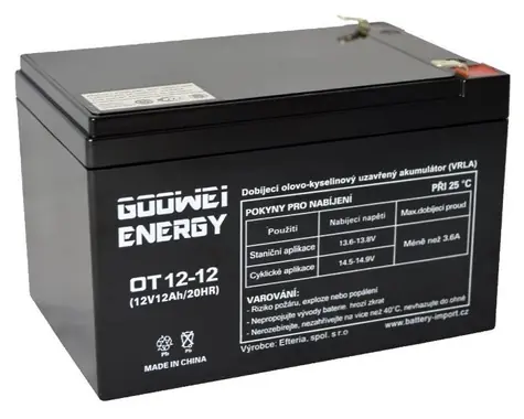 GOOWEI Energy Pb záložný akumulátor VRLA AGM 12V/12Ah