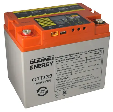 GOOWEI Energy DEEP CYCLE (GEL) batéria 12V/33Ah