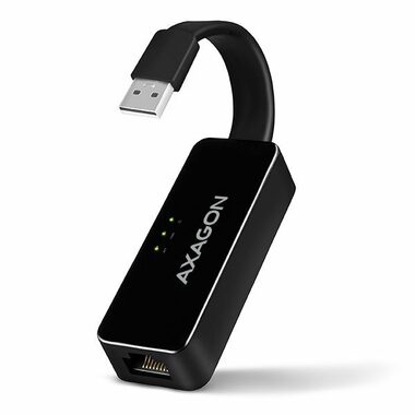 Axagon ADE-XR, USB 2.0 - Fast Ethernet sieťová karta, auto inštal, čierna