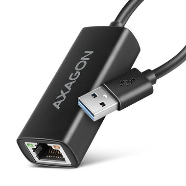 Axagon ADE-AR, USB-A 3.2 Gen 1 - Gigabit Ethernet sieťová karta, Realtek 8153, auto inštal