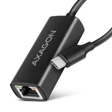 Axagon ADE ARC, USB-C 3.2 Gen 1 - Gigabit Ethernet sieťová karta, Realtek 8153, auto inštal