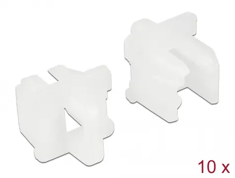DeLock Krytky pre RJ11 konektory biela 10ks 