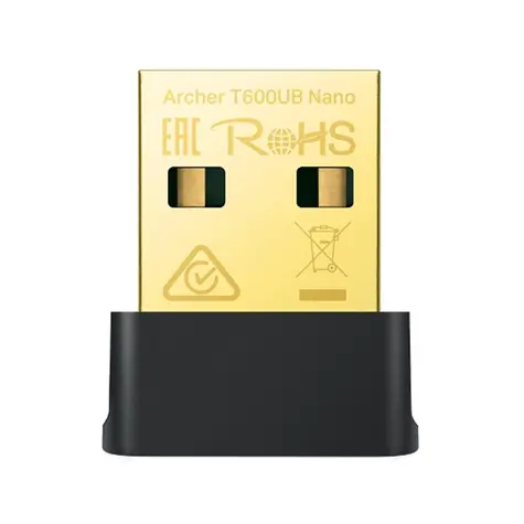 TP-LINK Archer T6000 USB Nano čierna / USB WiFi & BT adaptér / 433 +200 Mbps / Bluetooth 4.2