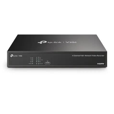 TP-LINK VIGI NVR1004H-4P / NVR / 4 kanály / HDMI / LAN / VGA / 2x USB