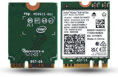 Intel Killer Wi-Fi 6E AX1675/WLAN + Bluetooth 5.3/M.2/AE-Key