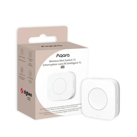 Aqara Wireless Mini Switch T1 / Bezdrôtový vypínač / Zigbee
