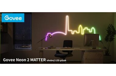 Govee H6641 Neon LED 5m / LED pásik / 48W / BT / WiFi / RGBIC 