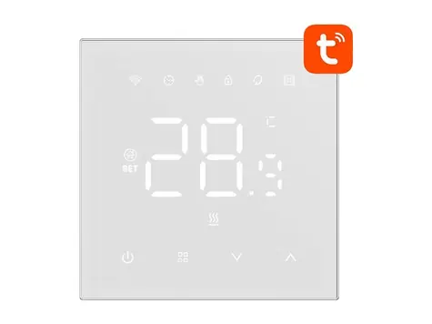 Avatto WT410-16A-W biela / Chytrý termostat pre elektrické kúrenie / 16A / WiFi 