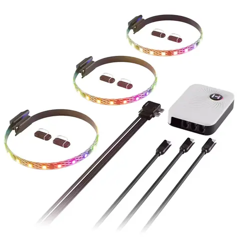 Hyte LS10 LED Strip x 3 + NEXUS Portal čierna / LED pásik / 20x LED / NEXUS Link