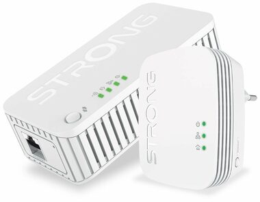 Strong Powerline WF 1000 DUO MINI / Sada Powerline adaptérov / 1000Mbps / Wi-Fi 750Mbps / 1x LAN / 2ks