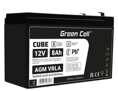 Green Cell AGM batéria 12V 8Ah