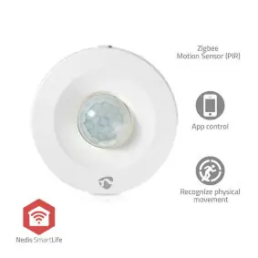 Nedis ZBSM10WT / Pohybový senzor / Zigbee 3.0 / SmartLife / IP20 / Uhol detektora: 120 ° / Rozsah: 5 m 