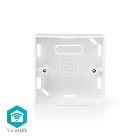 Nedis Back Box biela / Príslušenstvo pre: WIFIWC10WT / WIFIWS10WT / WIFIWS20WT / Pre Povrchovú Montáž 