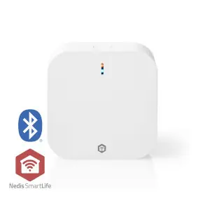 Nedis Brána SmartLife biela / Bluetooth / Zigbee 3.0 / 50 Zariadenie / Sieťové napájanie / Android & iOS 