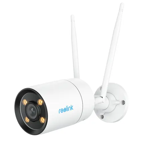 Reolink ColorX Series W320X - CX410W biela / vonkajšia IP kamera / 2560 x 1440 / IP67 / WiFi / MicroSD 