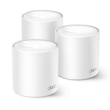 TP-LINK Deco X50 Pro (3-pack) / vnútorné MESH AP / WiFi 6 / 5GHz @ 2402 Mbps / 2.4GHz @ 574 Mbps / 2x 2.5GLAN