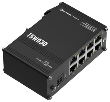 Teltonika TSW030 Priemyselný switch / 8- Port / 10/100 Mbps / bez zdroja
