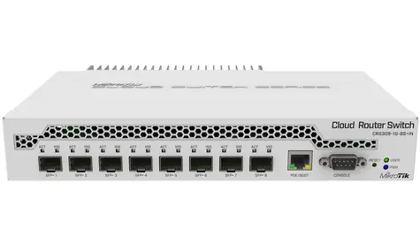 Mikrotik CRS309-1G-8S+IN / 1xGig LAN / 4xSFP+ / pasívne chladenie / SwOS / ROS