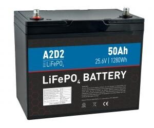 Avacom LFA2-24V050C10-M8B2 / Batéria LiFePO4 / 25.6V / 50Ah / M8