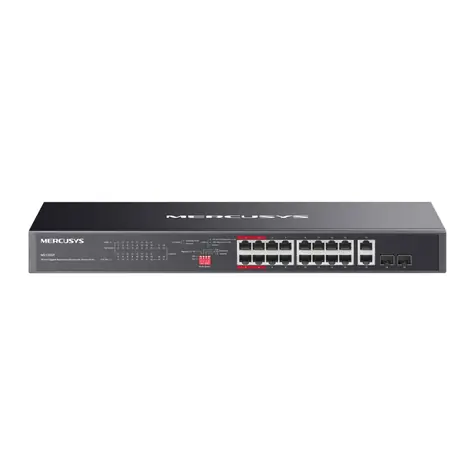 TP-LINK Mercusys MS120GP / Switch / 20x GLAN / 2x SFP / 192W