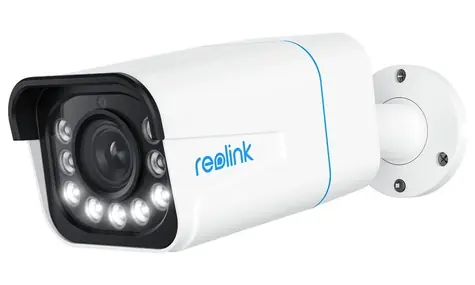 Reolink P430 čierna / Vonkajšia IP kamera / 3840 × 2160 / IP67 / mikrofón & repro / IR / PoE