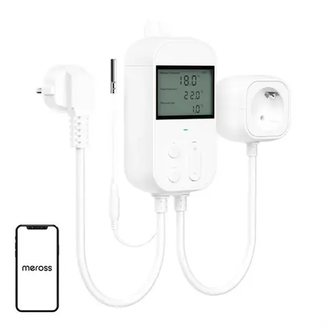 Meross SMART Wi-Fi Zásuvkový Termostat / Kúrenie / Chladenie