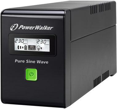 Rozbalené - PowerWalker VI 600 SW / záložný zdroj UPS / 600 VA / 360 W / 3x IEC 13 / RJ11 / RJ45 / USB / rozbalené