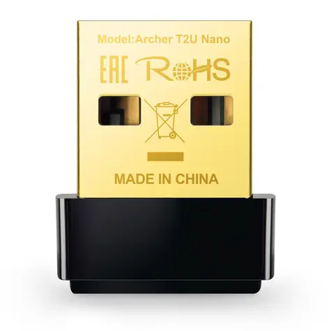 Rozbalené - TP-LINK Archer T2U Nano / Wi-Fi USB Adaptér AC600 / 2.4GHz 150Mbps / 5GHz 433Mbps / USB 2.0 / rozbalené