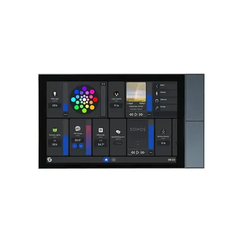 Shelly Wall Display XL šedá / dotykový nástenný panel s relé 5A / WiFi / Bluetooth