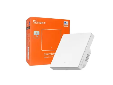 Sonoff ZBM5 SwitchMan Zigbee inteligentný nástenný vypínač / 1-tlačidlo / 86 mm / biela