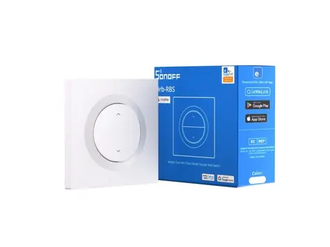 Sonoff MINI-RBS-E šikovný nástenný spínač roliet/žalúzií / Matter cez WiFi 