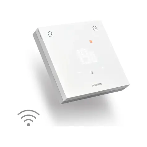 Netatmo Wired Original bezdrôtový termostat biela / Wi-Fi / aplikácie / 3x AA