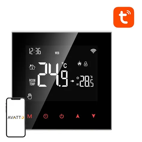 Avatto ZWT100-BH-3A Chytrý termostat pre kotol 3A Zigbee TUYA