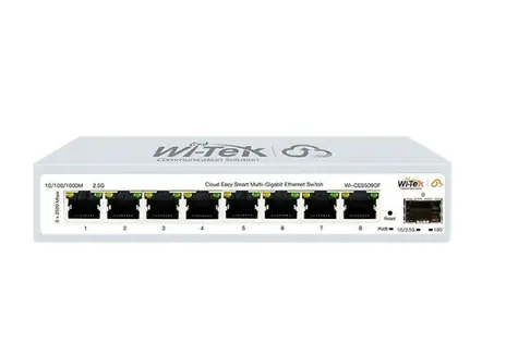 Wi-Tek CLOUD SMART switch / 8x 2.5Gb RJ45 + 1x 10Gb SFP+ uplink