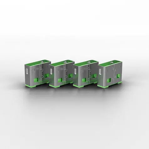 Lindy 40451 Blokátor portov USB zelená /4 ks