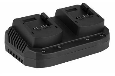 Yard Force ALC40D Dvojportová nabíjačka čierna / 20V / 2x2A