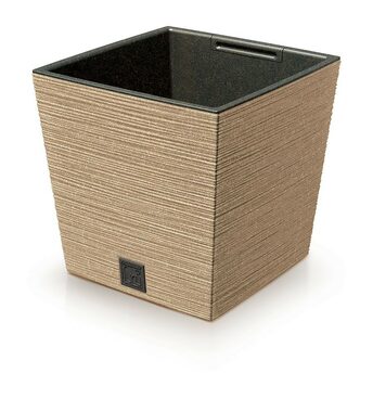 Prosperplast FÚRU SQUARE LOW ECO WOOD 24 cm naturo / Kvetináč 