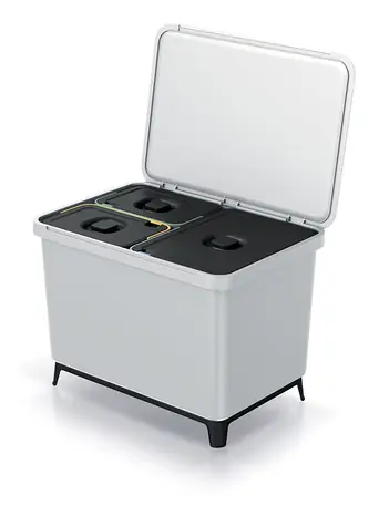 Prosperplast SYSTEMA 1x23l + 2x10l popolavá / Odpadkový kôš 