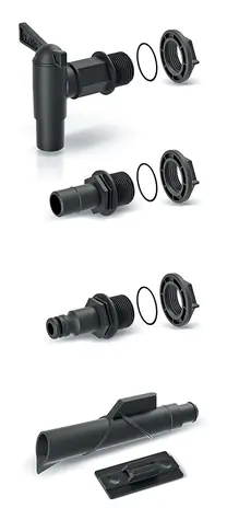 Prosperplast ICANSET 4 (kohútik + prípojky) / Príslušenstvo k sudom na dažďovú vodu 