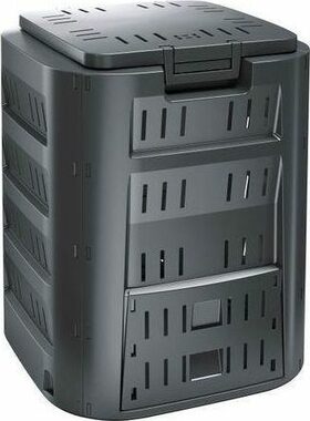 Prosperplast Kompostér COMPOGREEN 220 l - čierna / Objem 220 L / Rozmery 61x61 cm / Výška 75.3 cm / Plast